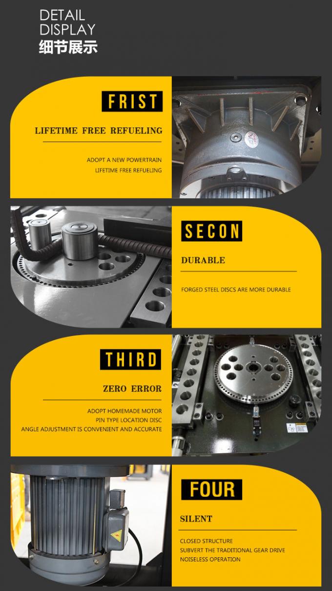 Doblador de barra de acero autom&aacute;tico 450N/MM2 810*760*860m m 370kg 1