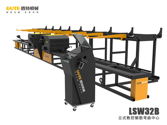 Doblador automático del estribo de los 10m de la dobladora del Rebar del CNC 5KW/H