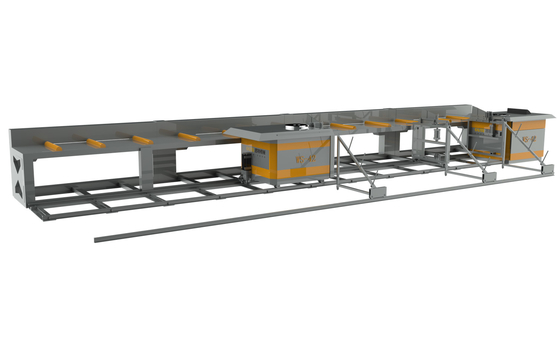 cabeza doble automática horizontal de la dobladora del Rebar del 11m
