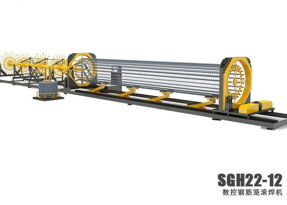 comprar impulsión de cadena automática de la soldadora de la jaula de la pila del CNC de los 3-12m online manufacture